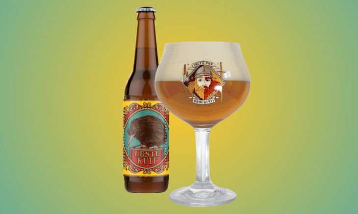 Grutte Pier Lente Kuit flesje en glas